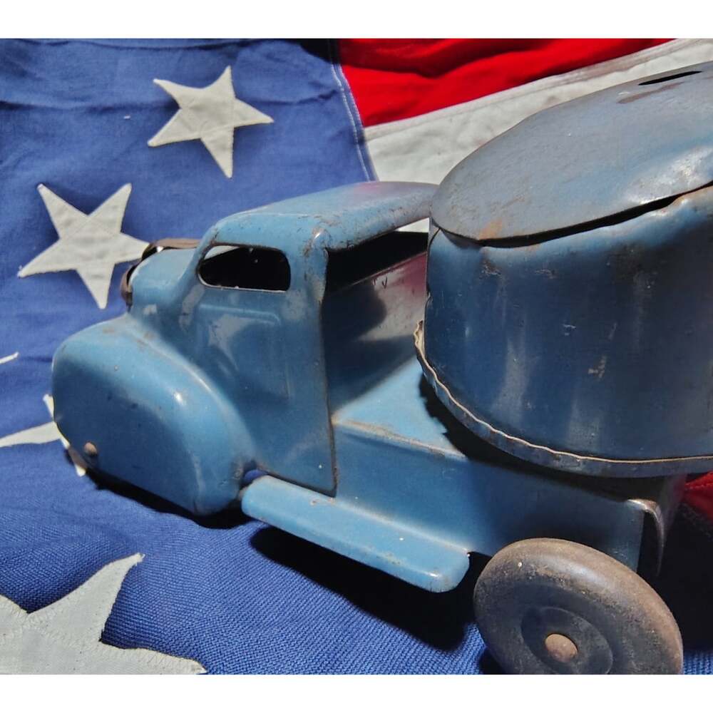 VINTAGE MARX PRESSED STEEL DELUXE AUTO TRANSPORT - Picture 7 of 9